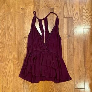 Maroon tank top